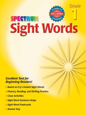 cover image of Sight Words, Grade 1